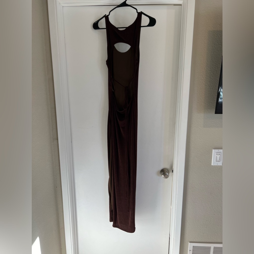 Luna B backless maxi dress